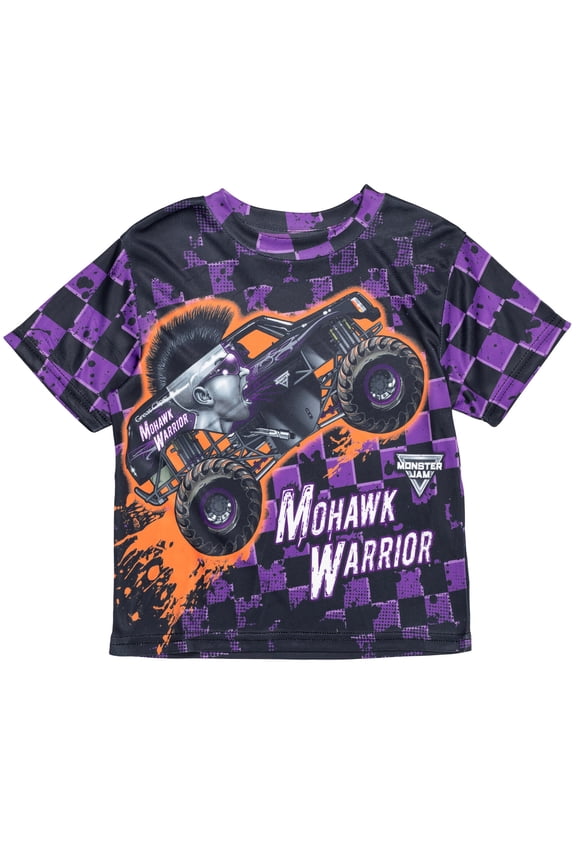 Mohawk Warrior Toddler Boys T-Shirt Toddler to Big Kid
