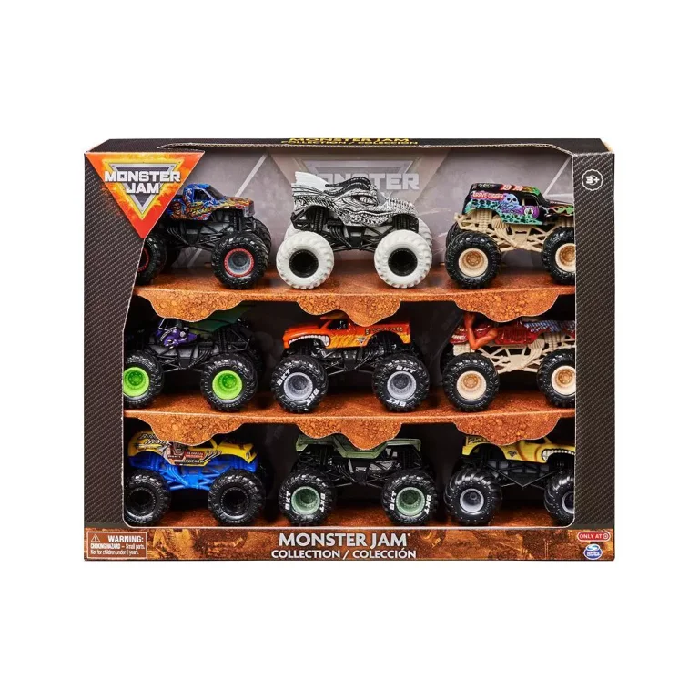 Monster Jam Monster Truck Diecast 9pk - 1:64 Scale - Walmart.com