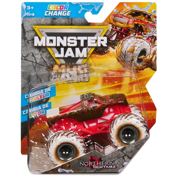 Monster Jam Mud Blasters Northern Nightmare Color Change Monster Jam Truck 1:64 Die Cast Vehicle