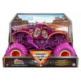 thumbnail image 1 of Monster Jam Official 1:24 Scale Diecast Monster Truck (Series 19 Calavera Halloween Purple), 1 of 3