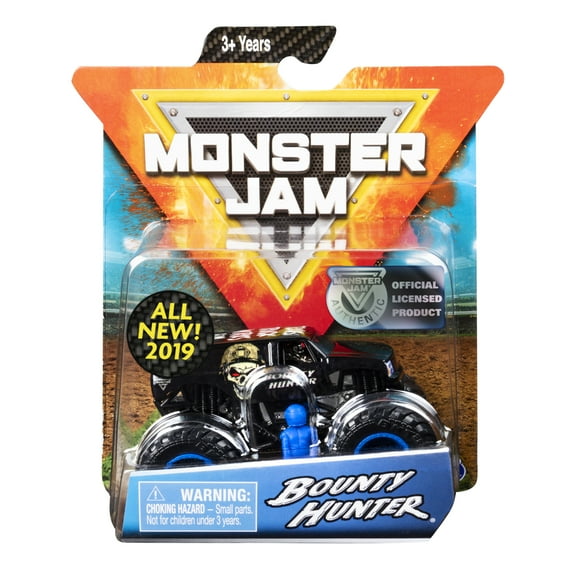 Monster Jam, Official Bounty Hunter Monster Truck, Die-Cast Vehicle, Arena Favorites Series, 1:64 Scale