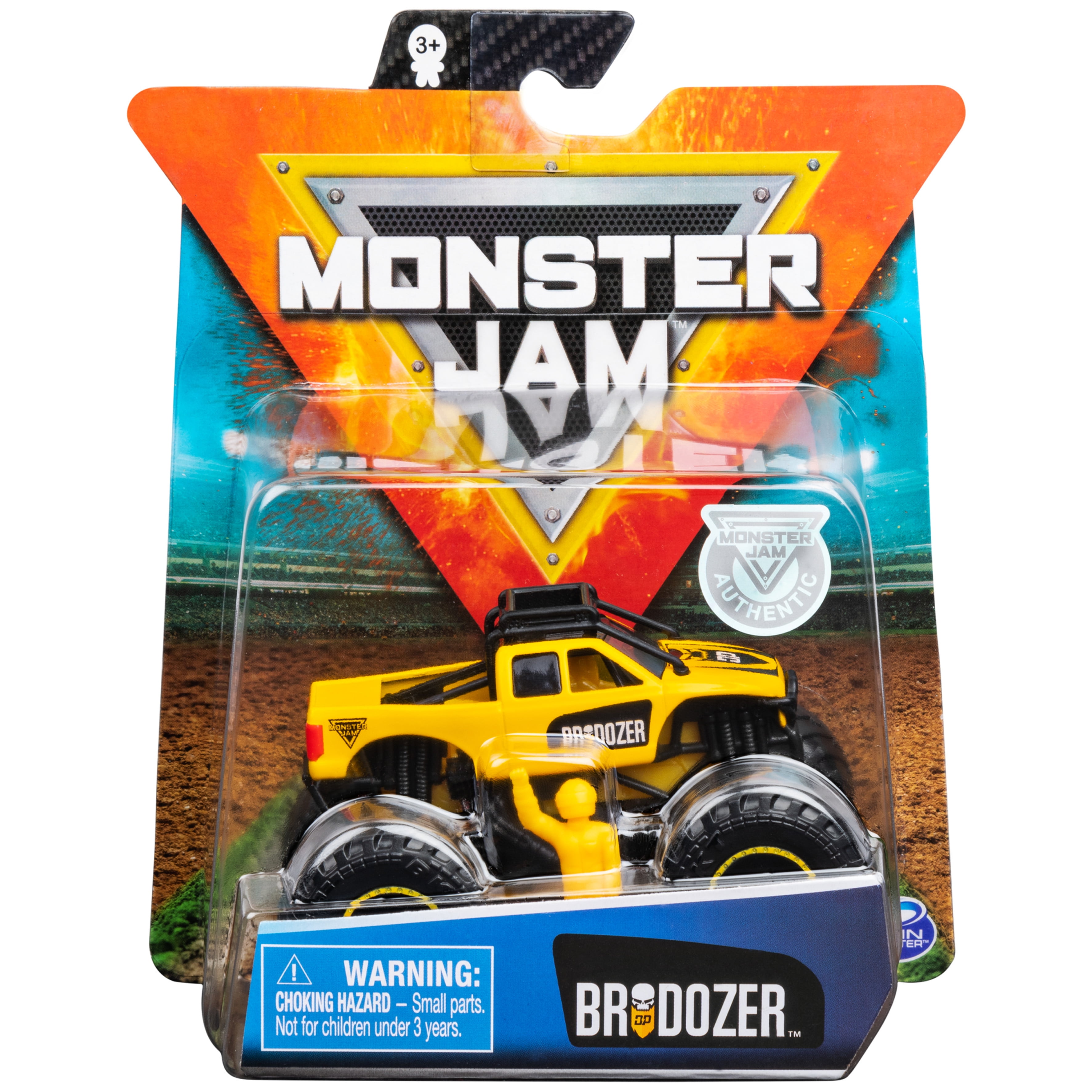 Monster Jam, Official Brodozer Monster Truck, Die-Cast Vehicle, Arena Favorites Series, 1:64 Scale