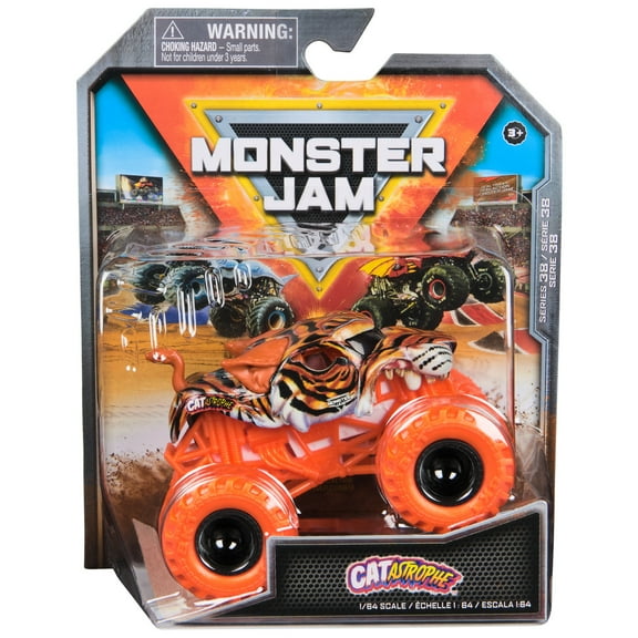 Monster Jam, Official Catastrophe Monster Truck, Die-Cast Vehicle, 1:64 Scale, Kids Toys for Boys Ages 3 and up