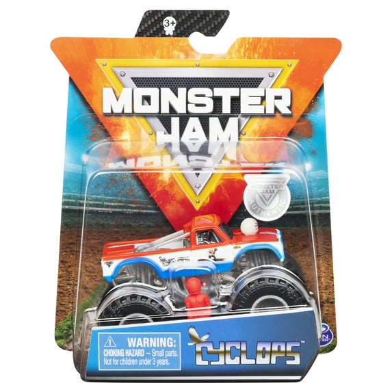 Monster Jam, Official Cyclops Monster Truck, Die-Cast Vehicle, 1:64 Scale