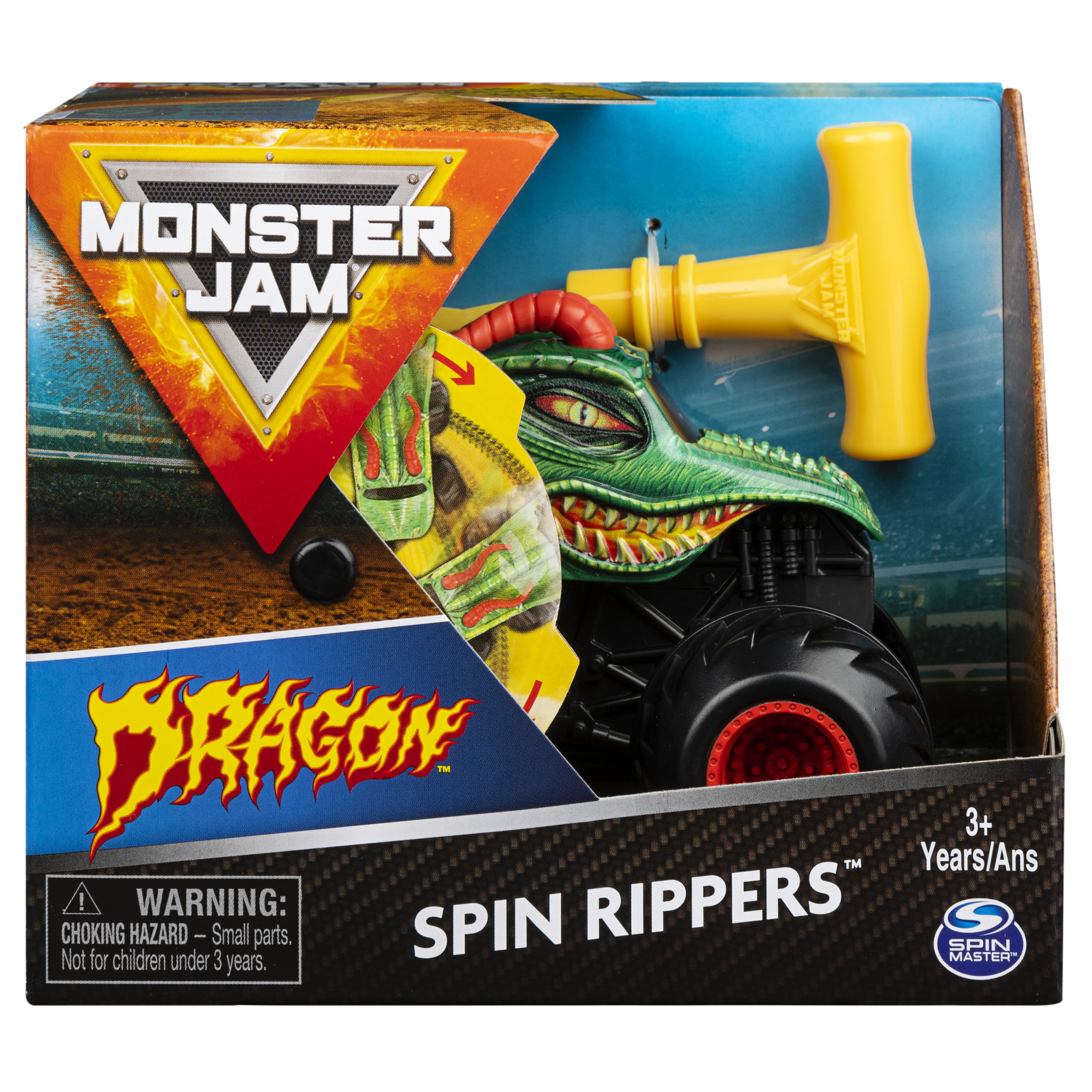 Monster Jam, 2-in-1 Launch N' Go Hauler Playset and Storage with