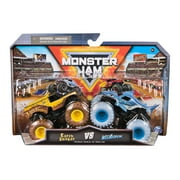 Monster Jam, Official Earth Shaker Vs. Megalodon Die-Cast Monster Trucks, 1:64 Scale, Kids Toys for Boys Ages 3 and up