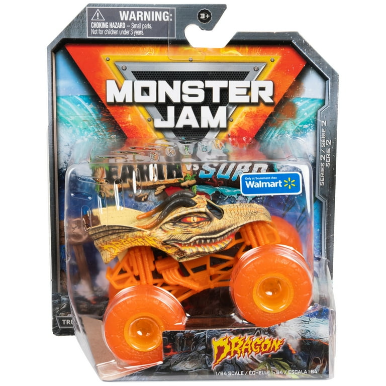 Monster Jam, 2-in-1 Launch N' Go Hauler Playset and Storage with