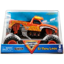 Monster Jam, Official El Toro Loco Monster Truck, Collector Die-Cast Vehicle, 1:24 Scale