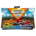 thumbnail image 1 of Monster Jam, Official El Toro Loco Vs. Monster Mutt Die-Cast Monster Trucks, 1:64 Scale, 2 Pack, 1 of 5