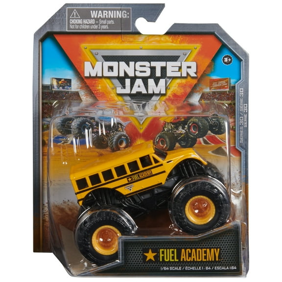 Monster Jam, Official Fuel Academy Monster Truck, Die-Cast Vehicle, 1:64 Scale, Kids Toys for Boys Ages 3 and up