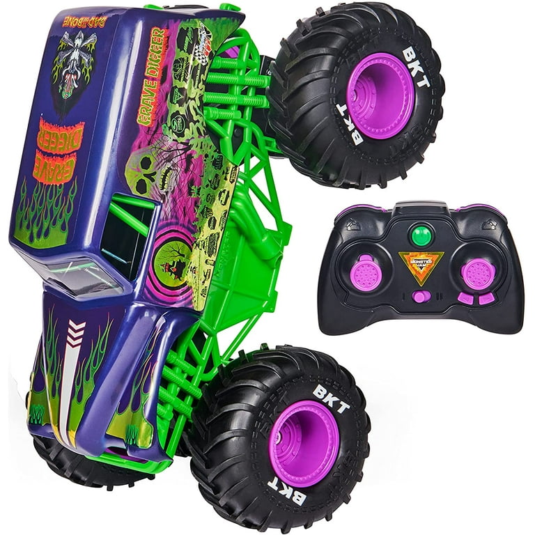 Monster jam grave digger freestyle force officiel, véhicule radiocommandé -  grave digger freestyle force monster truck, Entregas cerca de ti