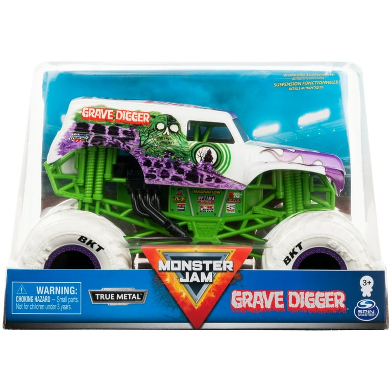 Monster Jam Grave Digger 1/24 スケール Monster Jam, Grave Digger 1:24 Scale Die-Cast Monster Truck