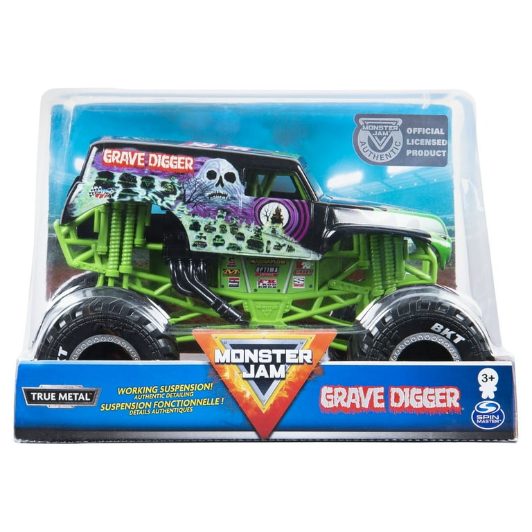 Monster Jam Grave Digger 1/24 スケール Monster Jam, Official Grave Digger Monster Truck, Die-Cast Vehicle