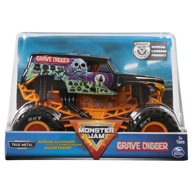 Monster Jam, Official Grave Digger Monster Truck, Die-Cast
