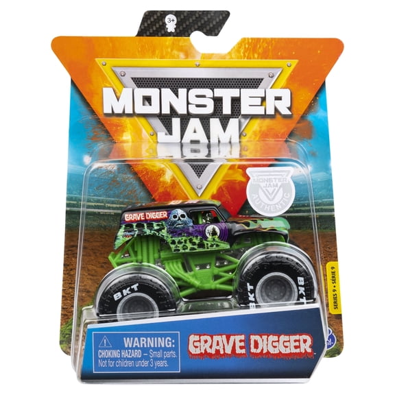 Monster Jam, Official Grave Digger Monster Truck, Die-Cast Vehicle, Legacy Trucks Series, 1:64 Scale
