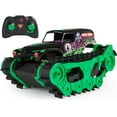Monster Jam Official Grave Digger Trax RC Tank Truck with Controller
