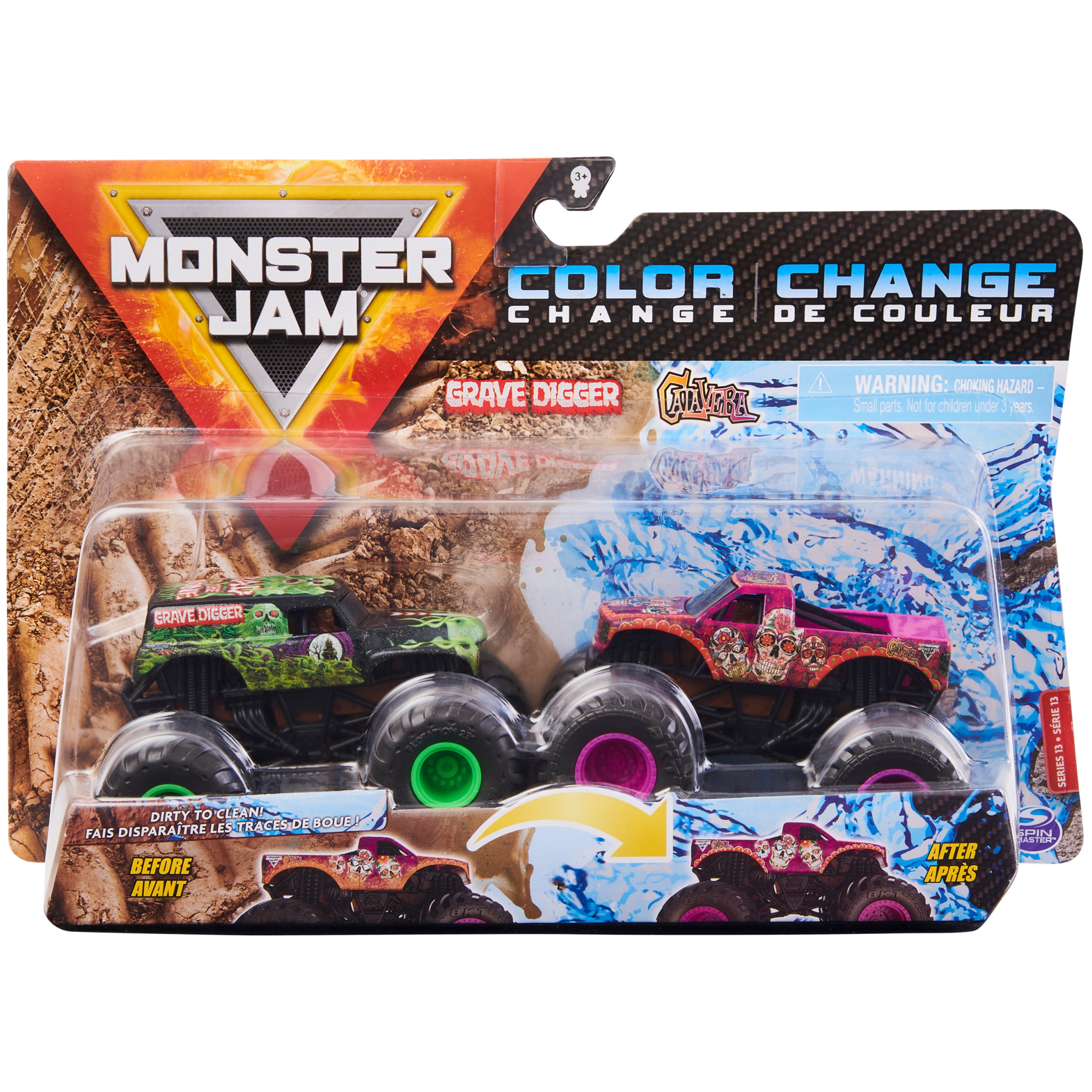 Monster Jam, Dragon Vs. Full Charge 1:64 Scale Die-Cast Monster Trucks