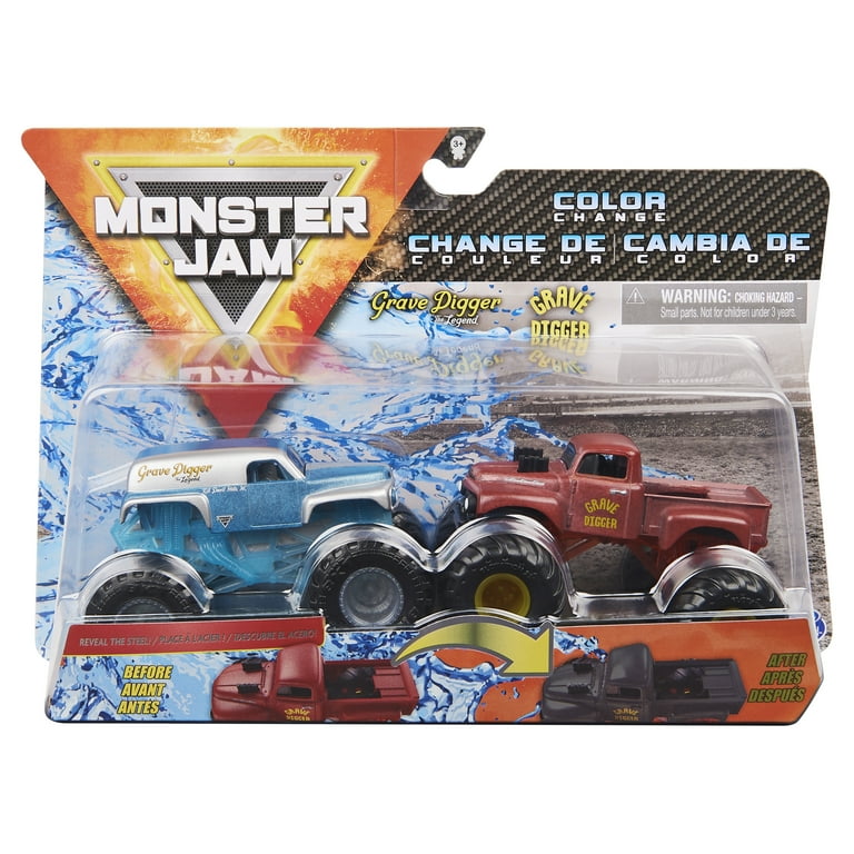 Monster Jam: Color-Changing Die-Cast Monster Trucks 2-Pack, 1:64 Scale