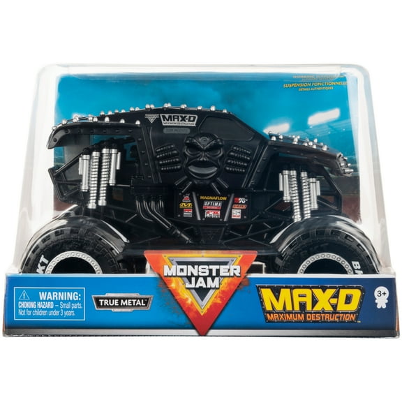 Monster Jam, Official Max-D Monster Truck, Collector Die-Cast Vehicle, 1:24 Scale