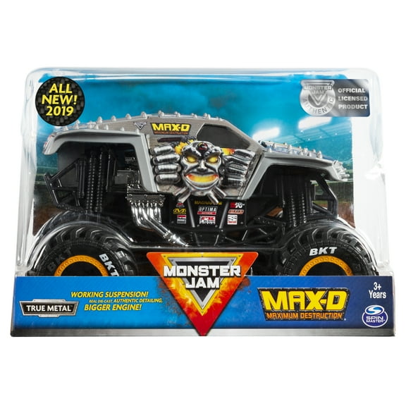 Monster Jam Official Max D Monster Truck Die Cast Vehicle 1:24 Scale Truck Play Vehicle