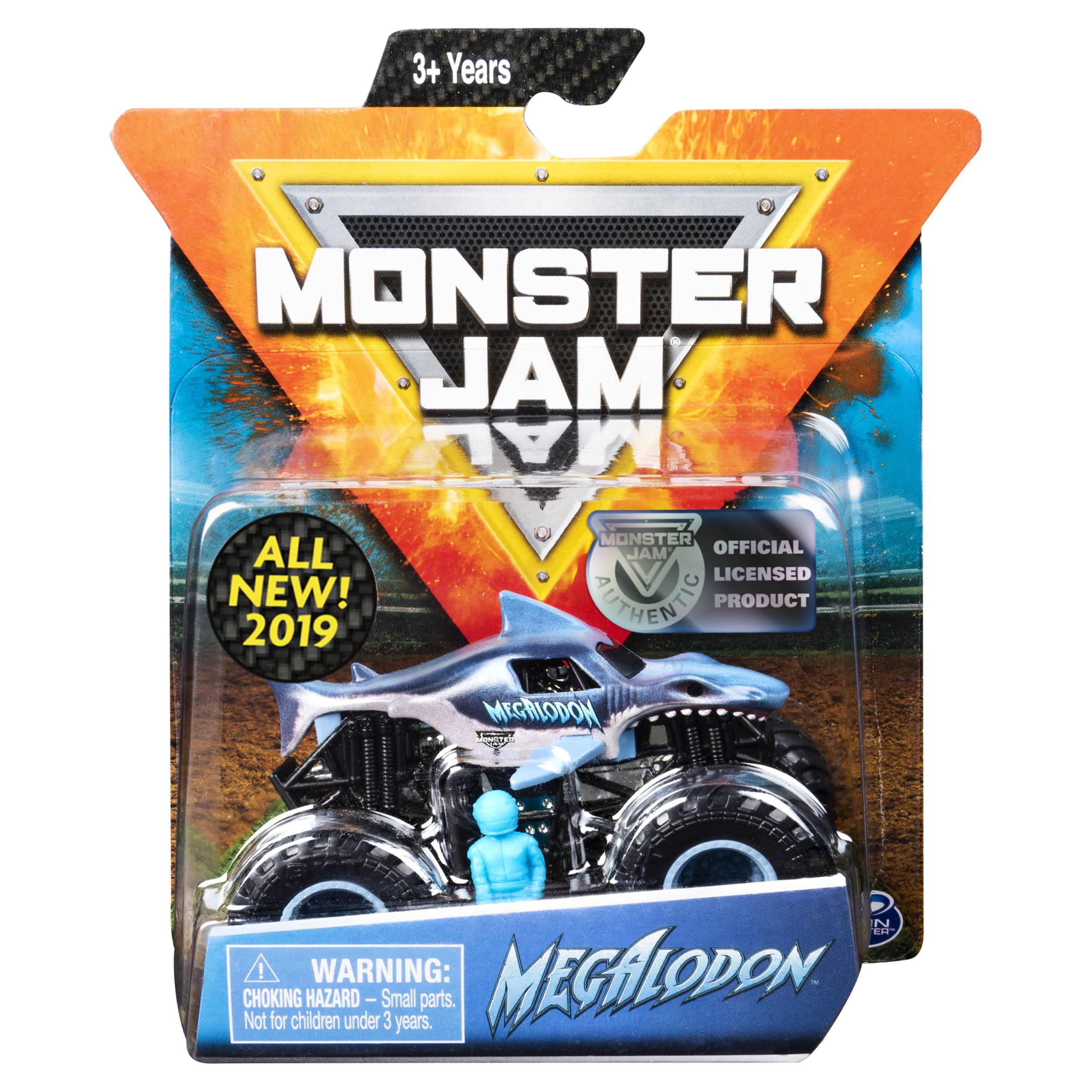 Monster Jam, Official Megalodon Monster Truck, Die-Cast Vehicle