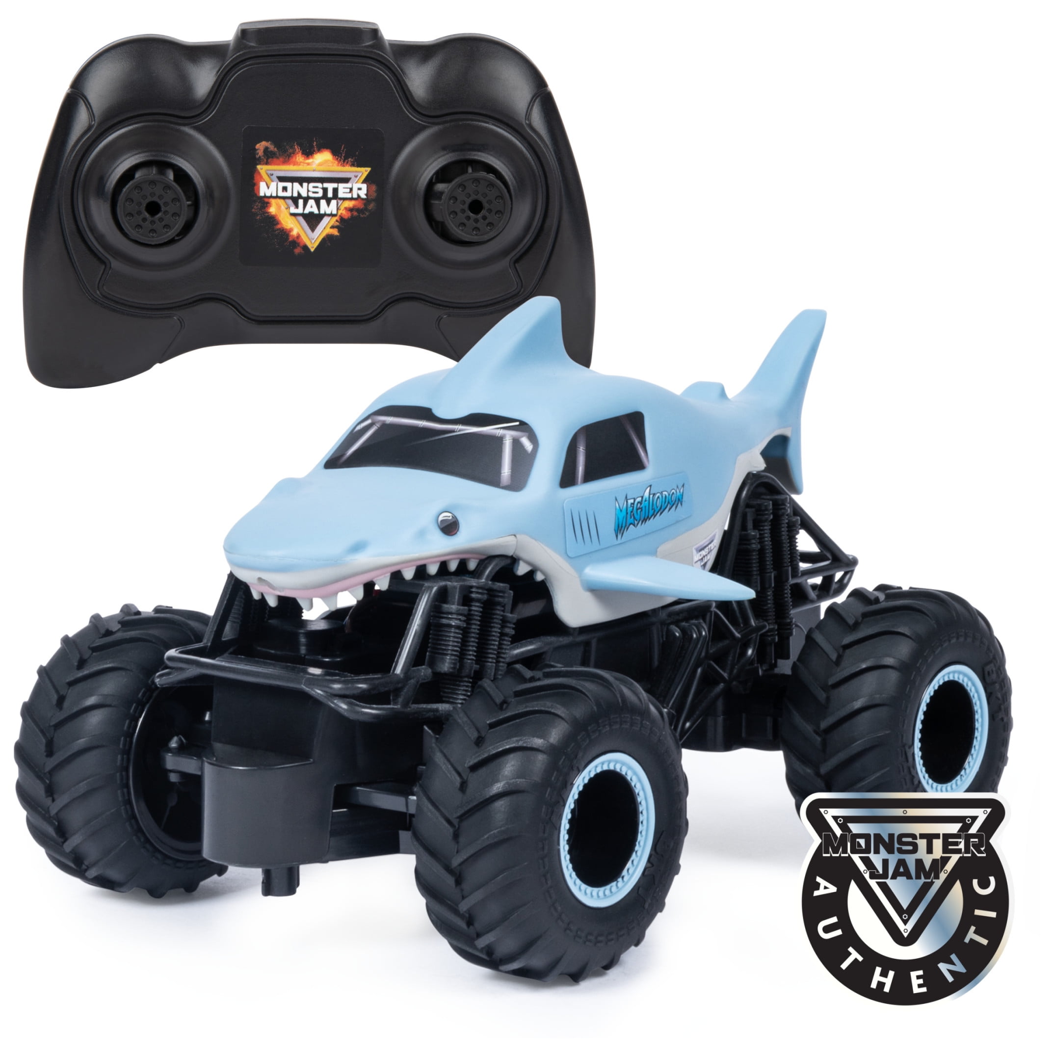 Monster Jam Megalodon Remote Control Monster Truck, 1:24 Scale