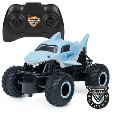 Monster Jam, Official Megalodon Remote Control Monster Truck, 1:24 Scale, 2.4 GHz, for Ages 4 and Up
