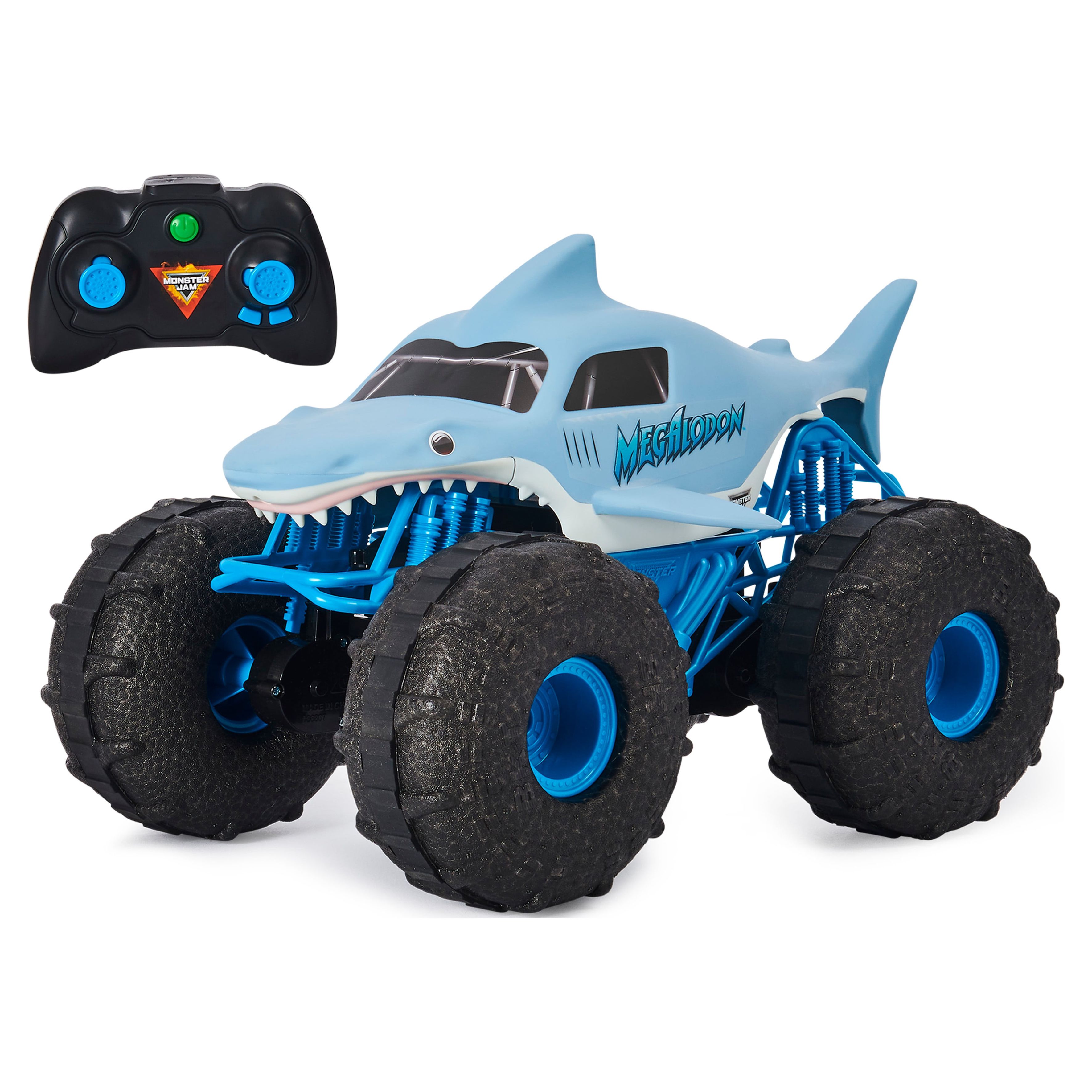 Monster Jam, Official Megalodon Storm All-Terrain Remote Control Monster Truck for Boys and Girls, 1:15 Scale, Kids Toys for Ages 4-6+ - image 1 of 12