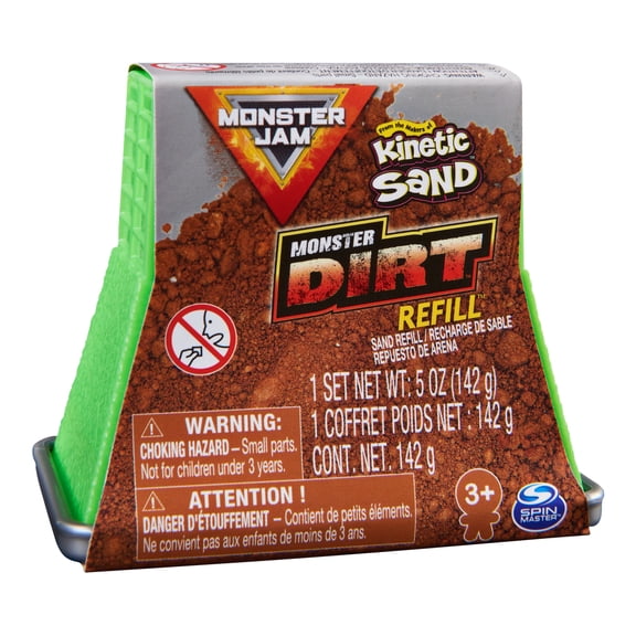 Monster Jam, Official Monster Dirt (Brown) 5oz Refill Container