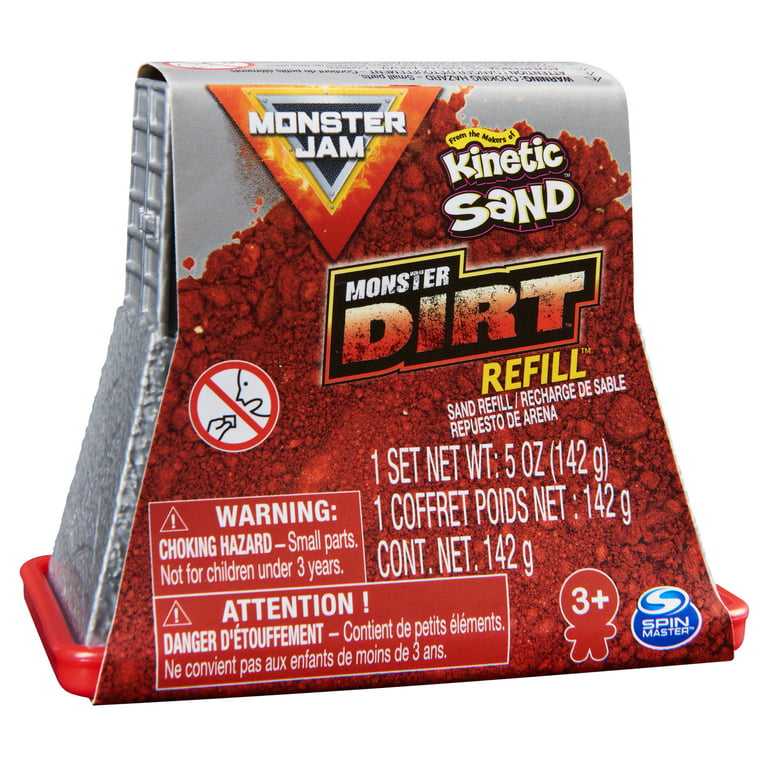 Monster Jam Kinetic Sand Monster Dirt 5oz Refill (Red)