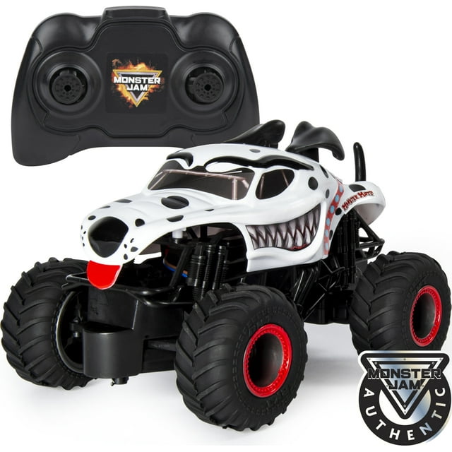 Monster Jam, Official Monster Mutt Dalmatian Remote Control Monster Truck, 1:24 Scale, 2.4 GHz, for Ages 4 and Up