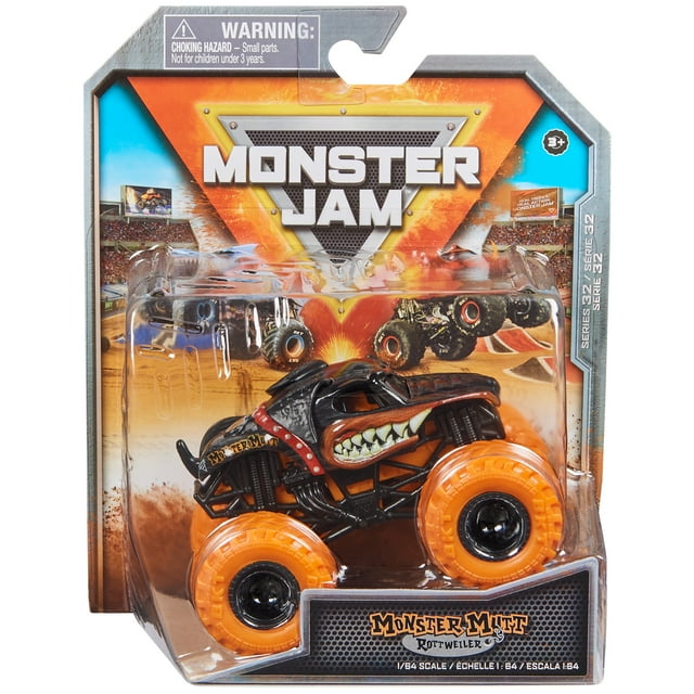 Monster Jam, Official Monster Mutt Rottweiler Monster Truck, Die-Cast ...