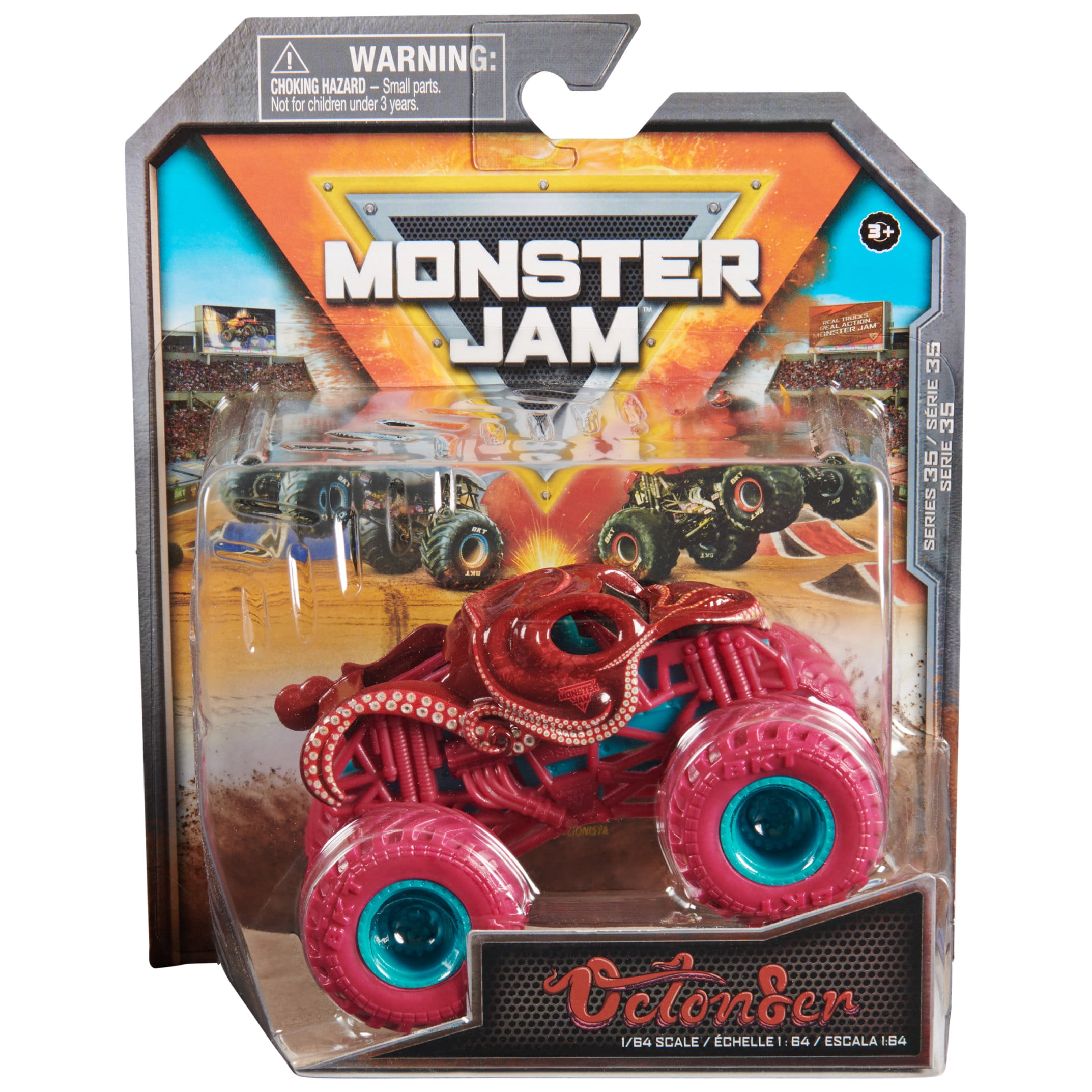 Monster Jam, Official Octon8er Monster Truck, Die-Cast Vehicle, 1:64 Scale, Kids Toys for Boys Ages 3 and up