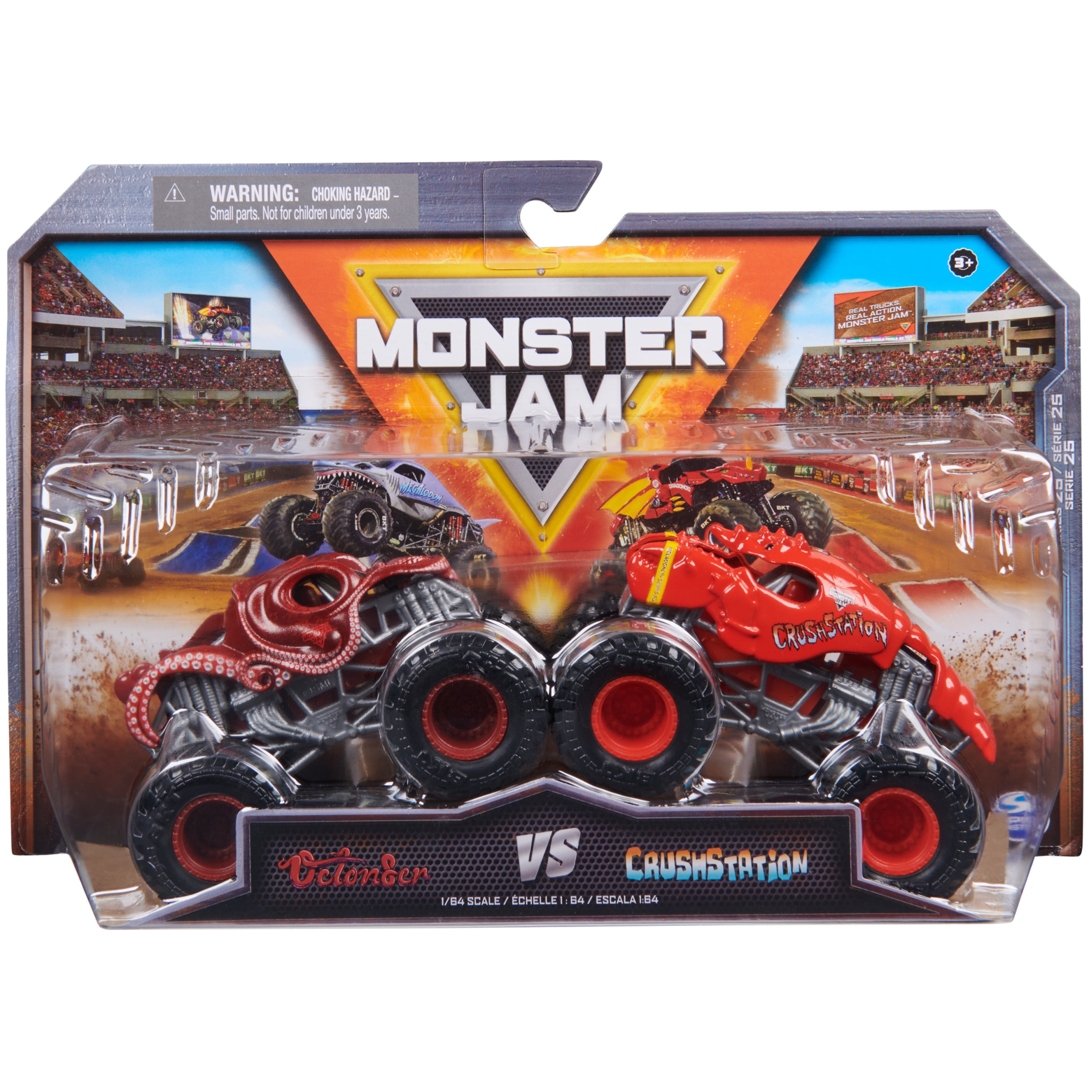 Hot Wheels Monster Trucks Live 8-Pack, Toy Trucks, Gift For Kids 3 Years &  Up