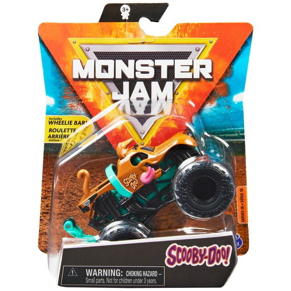 Monster Jam, Official Scooby-Doo Monster Truck, Die-Cast Vehicle, Ruff Crowd Series, 1:64 Scale