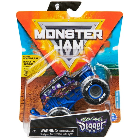 Monster Jam, Official Son-Uva Digger Monster Truck, Die-Cast Vehicle, Legacy Trucks Series, 1:64 Scale