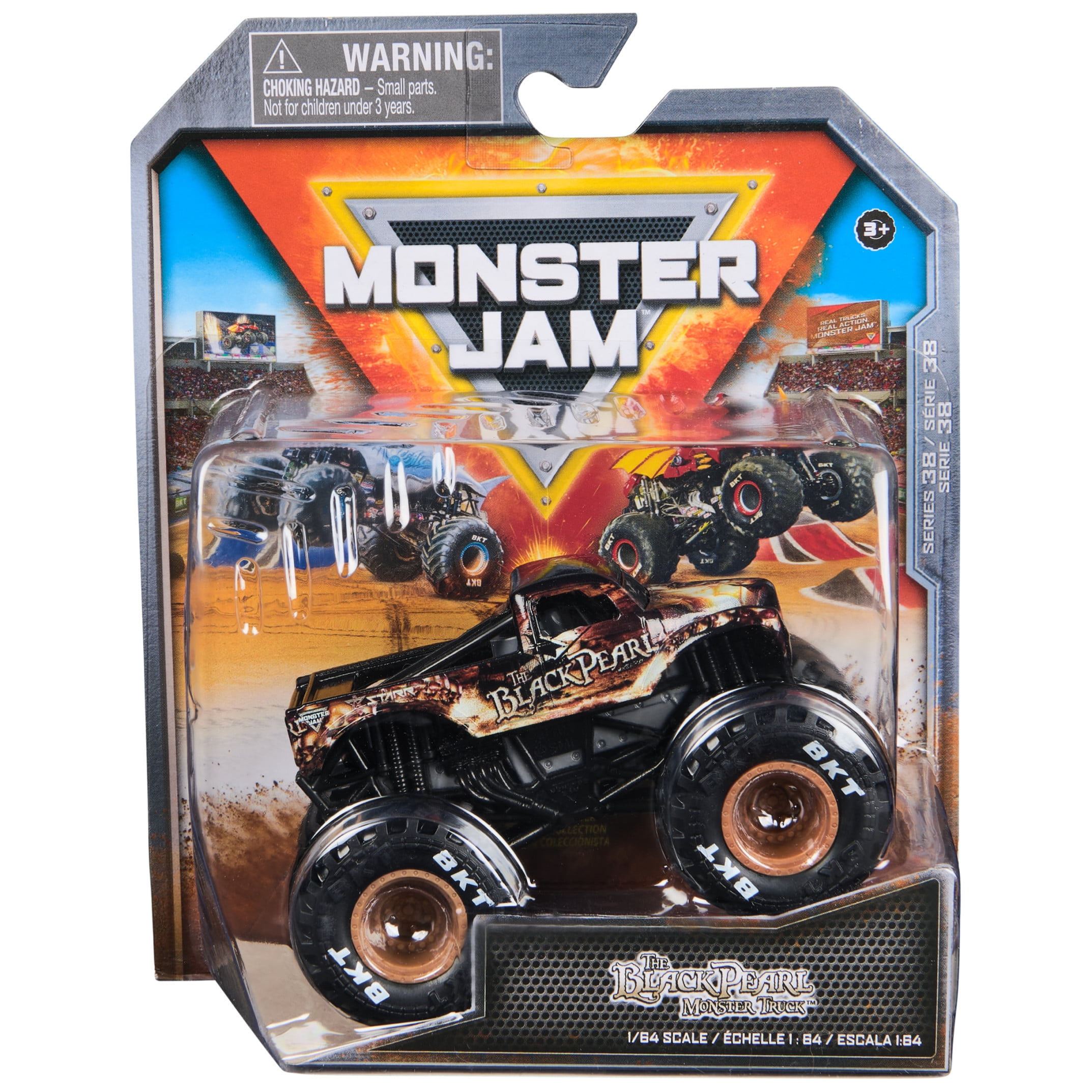Monster Jam, Official The Black Pearl Monster Truck, Die-Cast