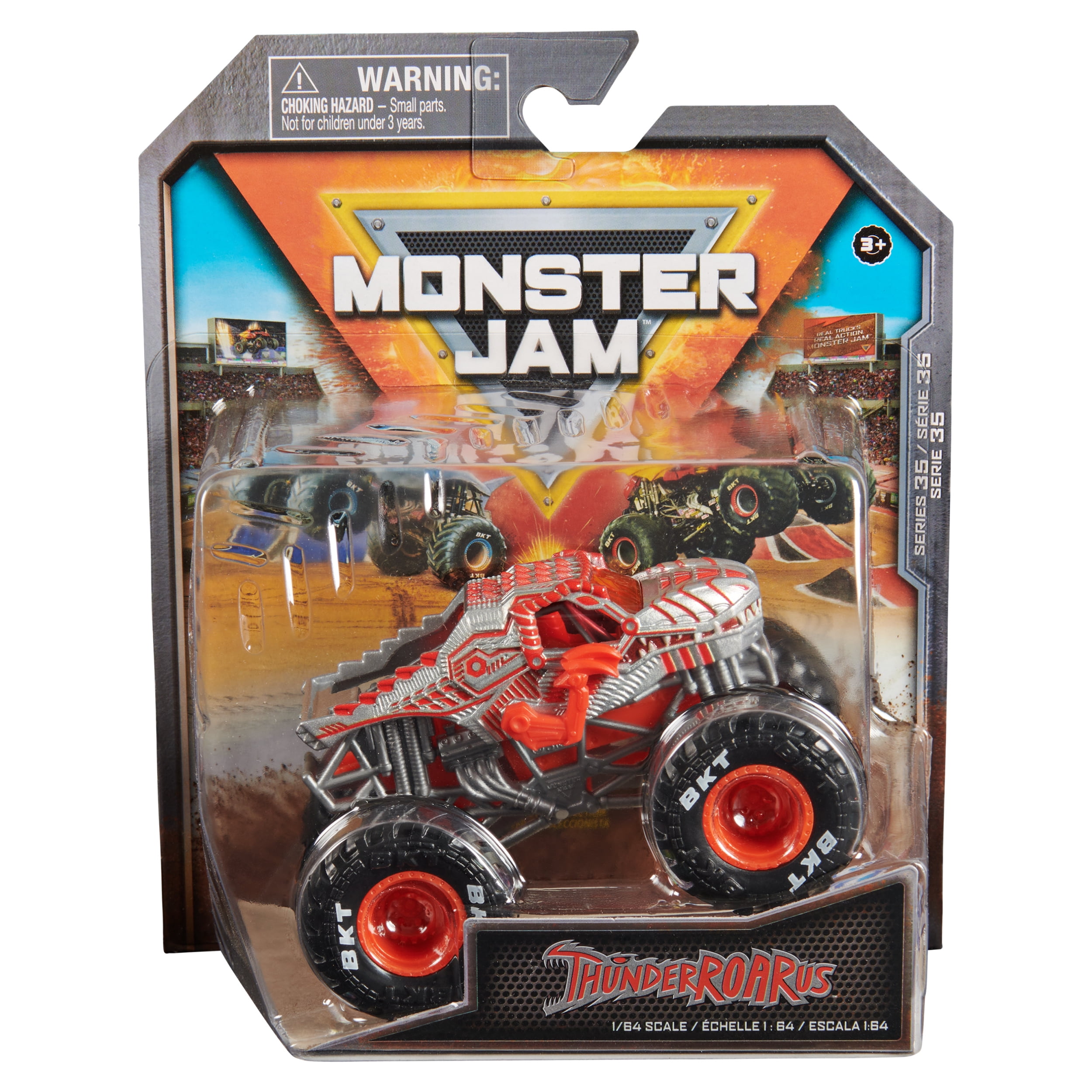 Monster Jam, Official ThunderROARus Monster Truck, DieCast Vehicle, 1