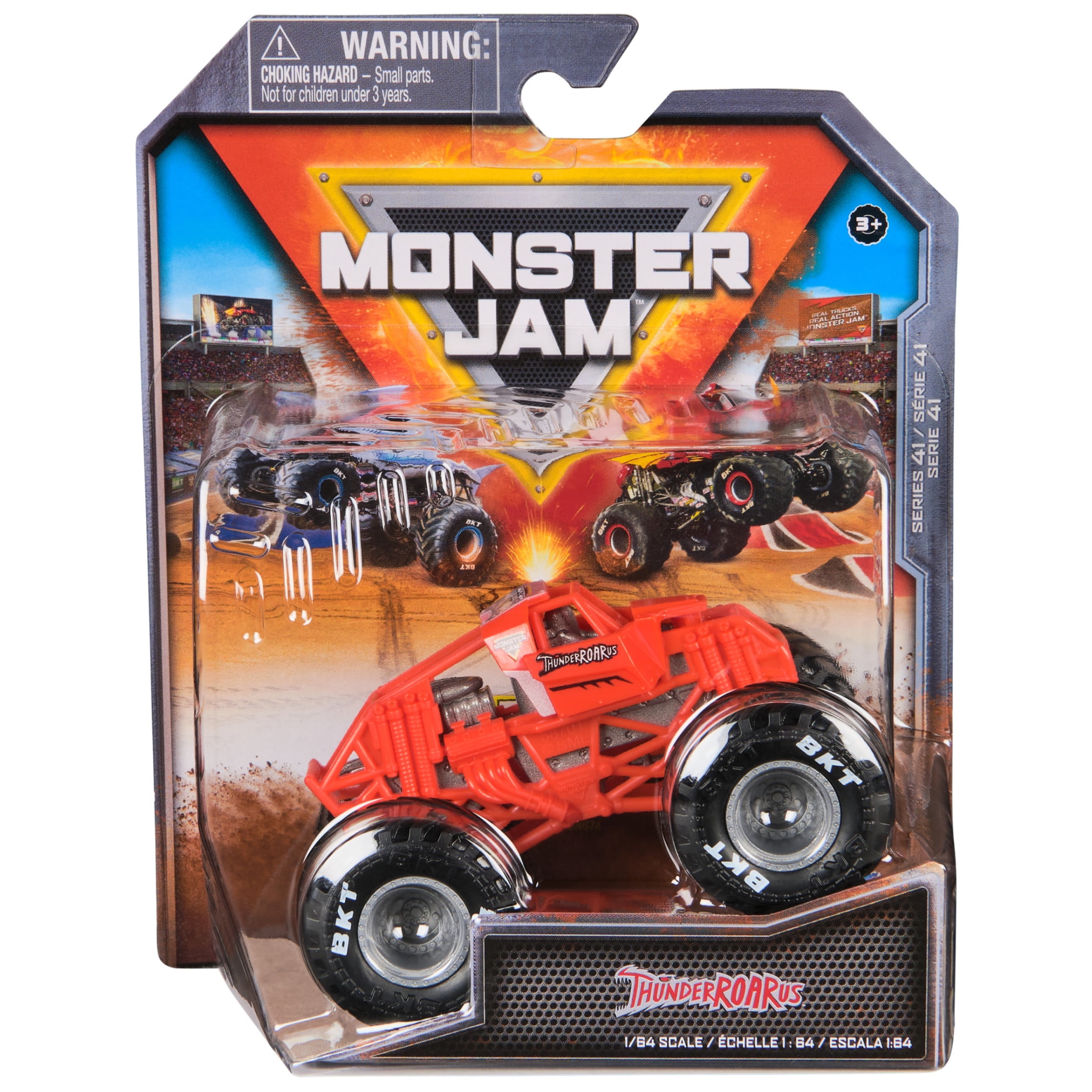 Monster Jam, ThunderROARus Monster Trucks, 1:64 Die-Cast Vehicle, for Ages 3 and up