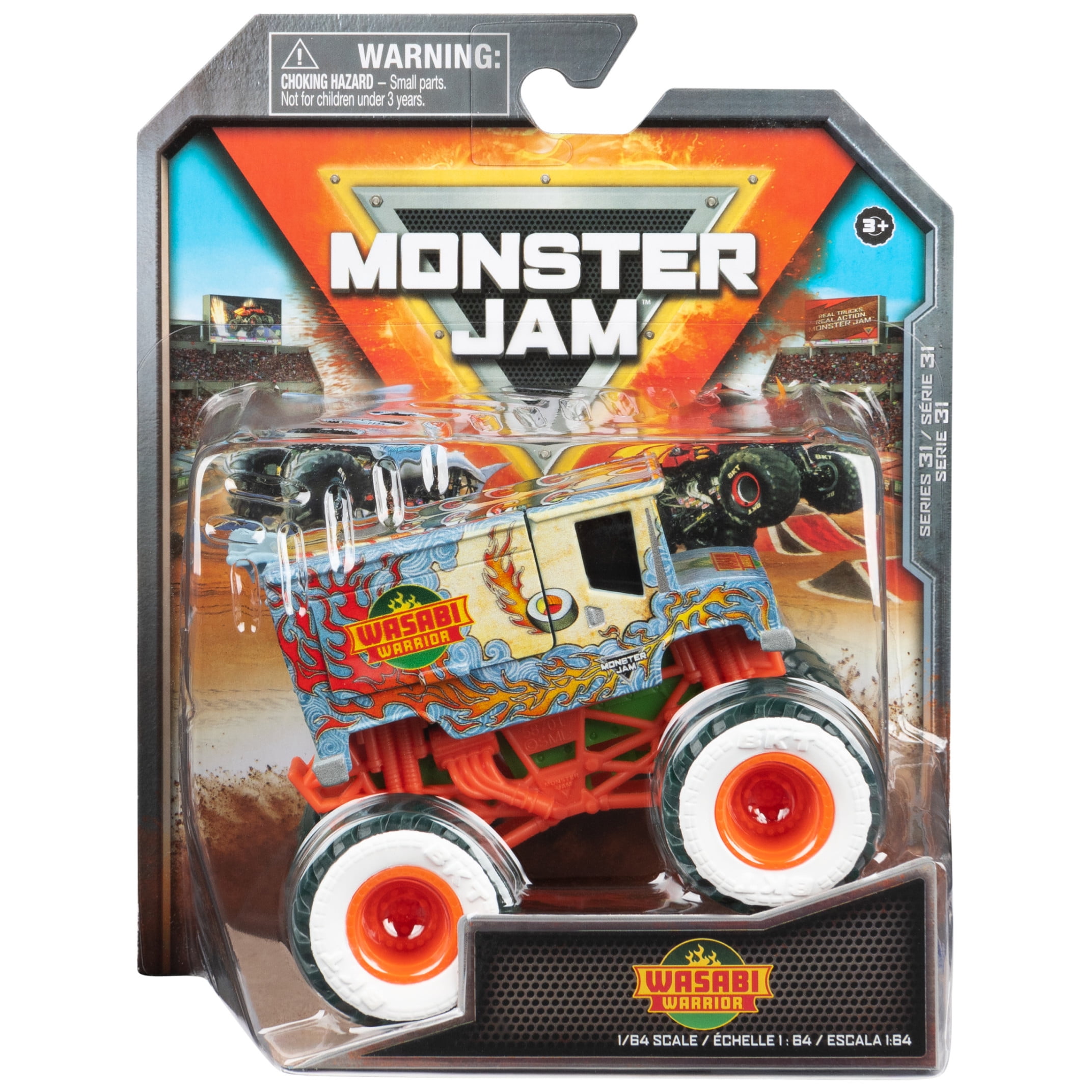 Monster Jam, Official Wasabi Warrior Monster Truck, Die-Cast