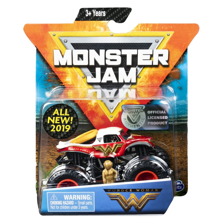 Monster Jam, Official Wonder Woman Monster Truck, Die-Cast Vehicle