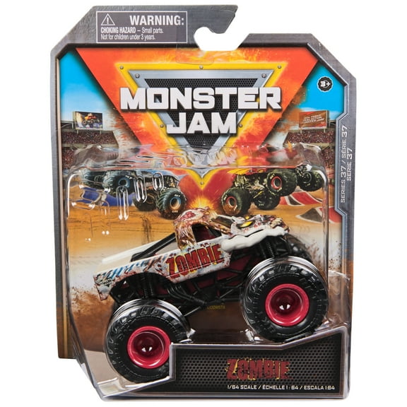 Monster Jam, Official Zombie Monster Truck, Die-Cast Vehicle, 1:64 Scale, Kids Toys for Boys Ages 3 and up