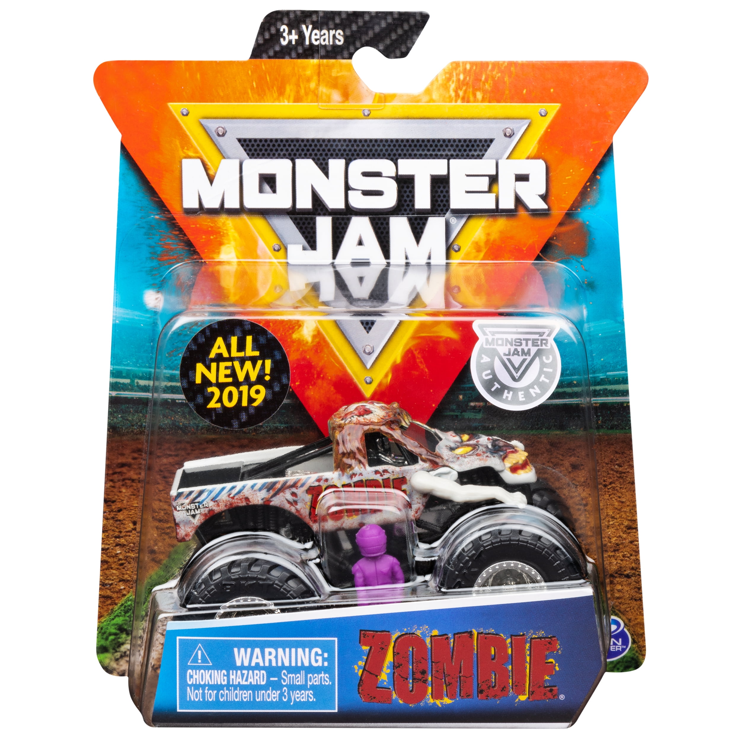 Monster Jam, Official Zombie Monster Truck, Die-Cast Vehicle