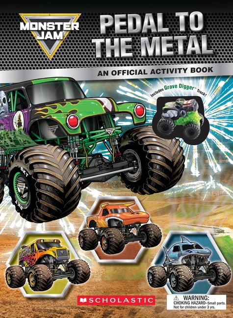 Monster Jam: Pedal to the Metal Activity Book (Includes Grave Digger Truck!) (Hardcover)