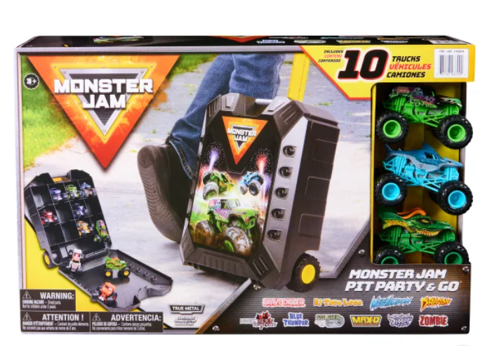 MONSTER JAM PIT PARTY & GO トラック セット 未使用品 Amazon.com: Monster Jam, Official Pit Party 5-Pack of 1:64
