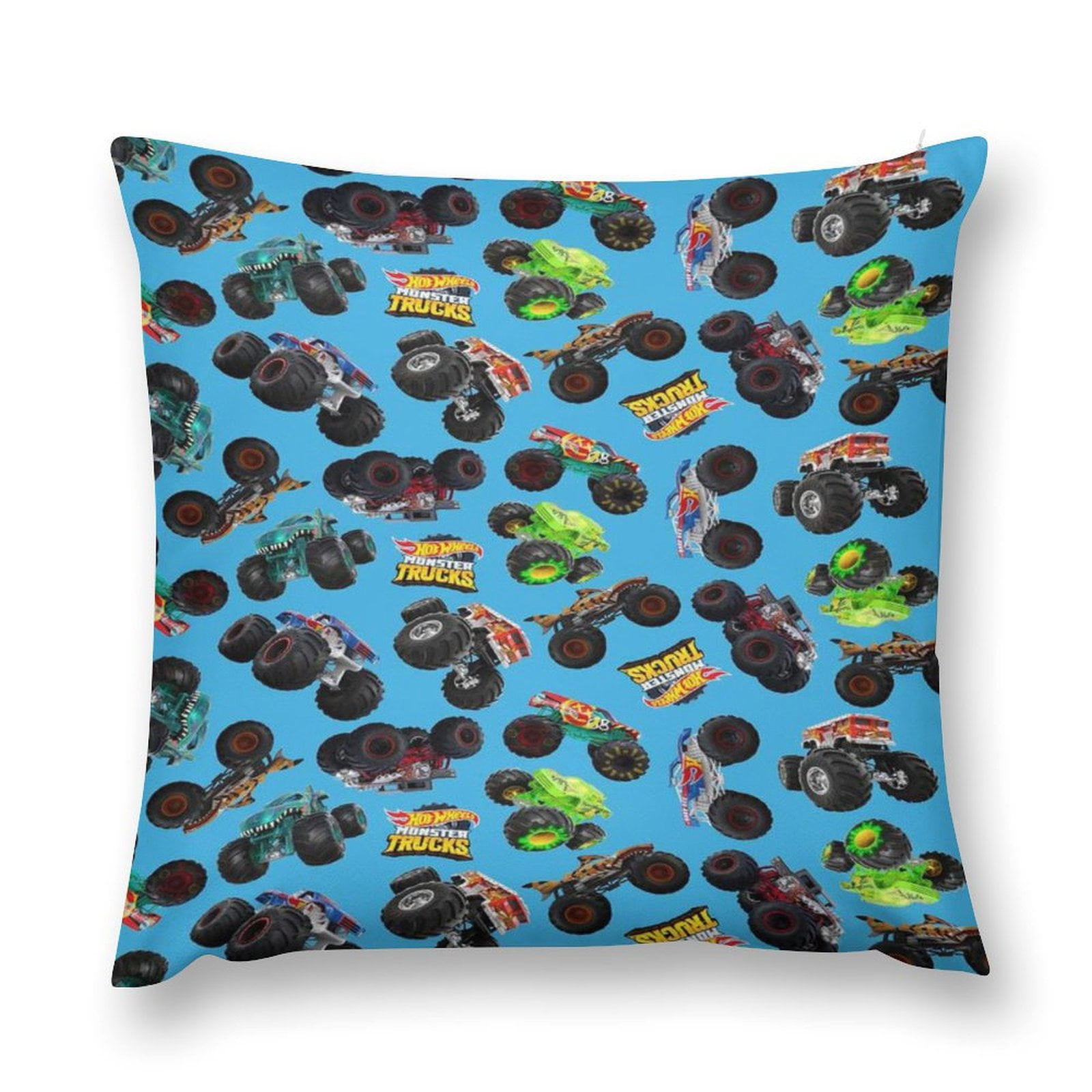 Monster Jam Plush Pillow Case Throw Multisize