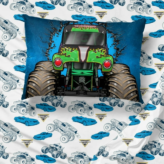 Monster Jam Rebels 3 Piece Twin Size Kids Sheet Set