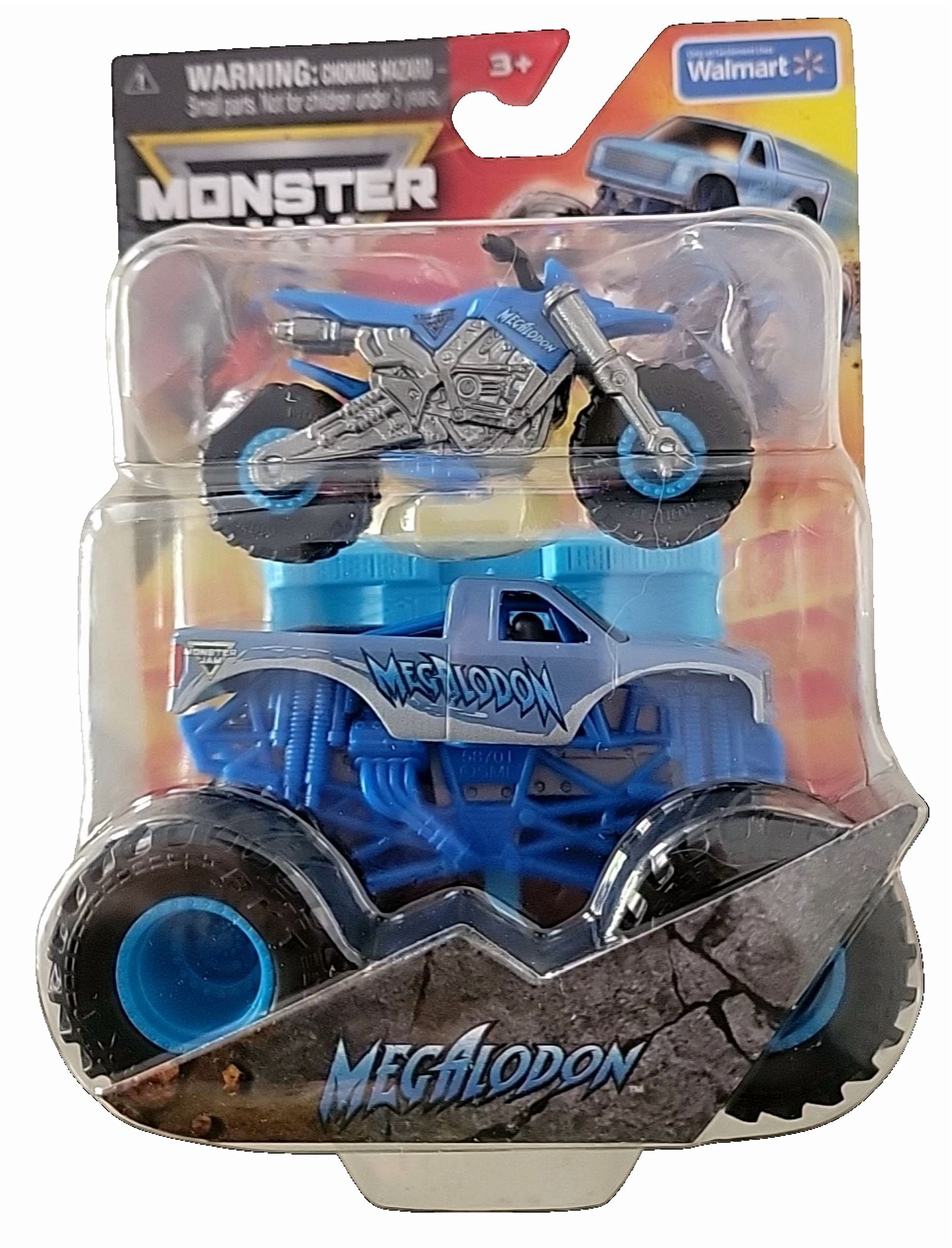 Monster Jam Series 6 Megalodon Monster Truck & Motorcycle Dirt Bike