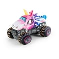 thumbnail image 1 of Monster Jam Sparkle Smash Pillow Buddy, Kids, Polyester Velour, Pink, Feld Entertainment, 1 of 8