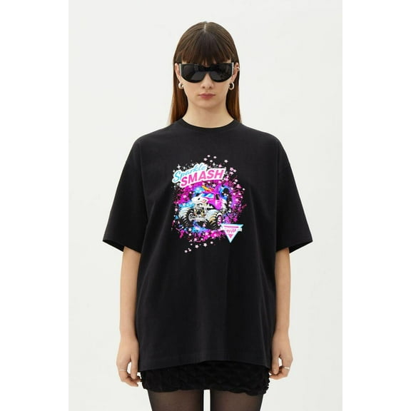 Monster Jam Sparkle Smash Truck Bold Fun Stars Rally T-Shirt, for men & women, up to size 5XL